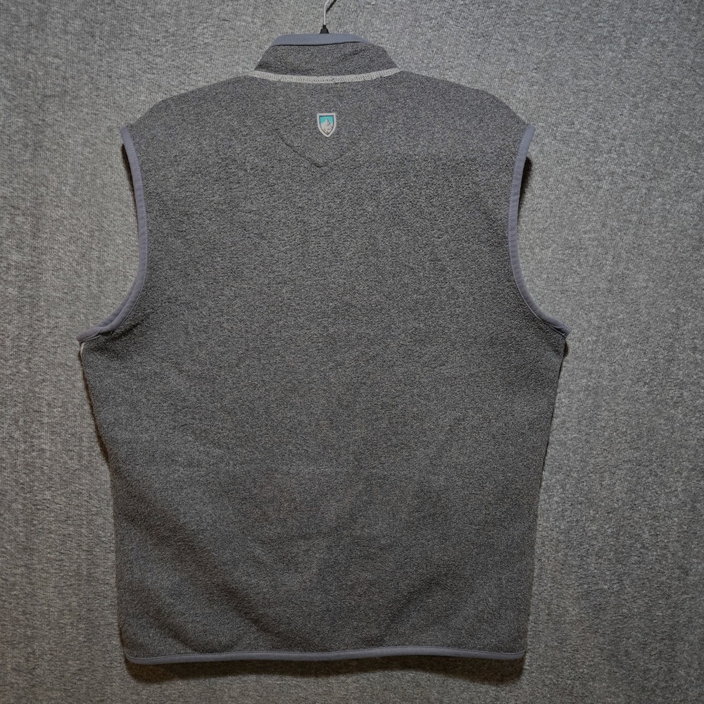 Kuhl Alpaca Fleece Full Zip Grey Gorpcore Vest Size Large Outdoor Hiking - Picture 7 of 9